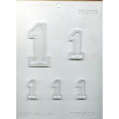Collegiate Number "1" Chocolate Mold
