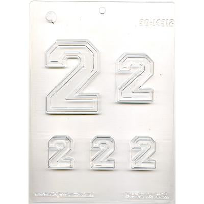 Collegiate Number "2" Chocolate Mold