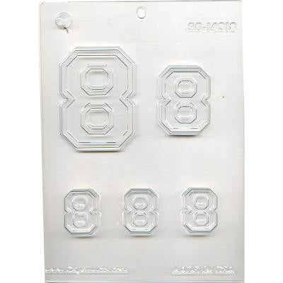 Collegiate Number "8" Chocolate Mold