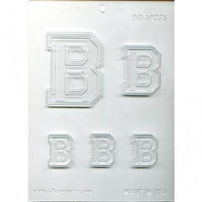 Collegiate Letter "B" Chocolate Mold