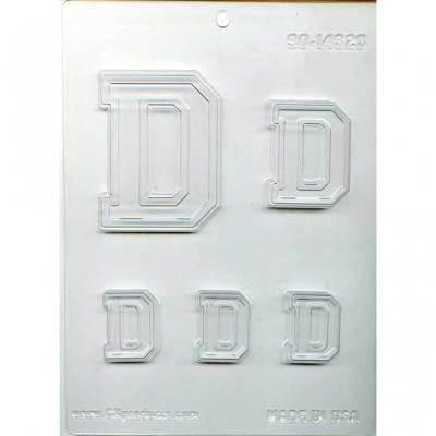 Collegiate Letter "D" Chocolate Mold
