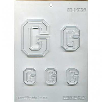 Collegiate Letter "G" Chocolate Mold
