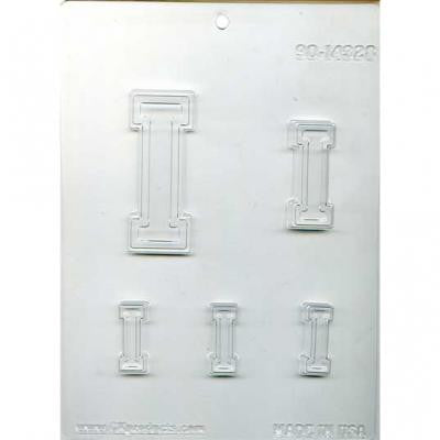 Collegiate Letter "I" Chocolate Mold
