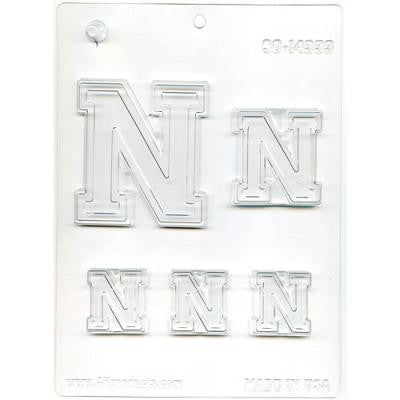 Collegiate Letter "N" Chocolate Mold