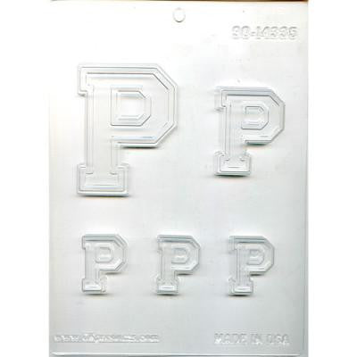 Collegiate Letter "P" Chocolate Mold