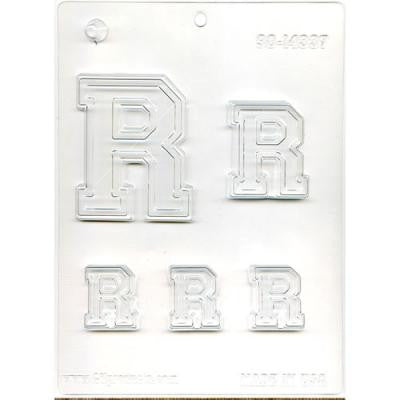 Collegiate Letter "R" Chocolate Mod