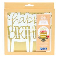 Happy Birthday Modern Font - Cake Topper Cutter