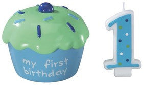 Blue Cupcake Keepsake DecoSet®