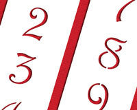 Contemporary Number Stencil
