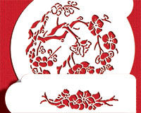 Dogwood Cake Stencil