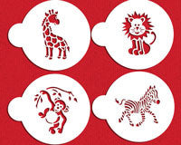Jungle Animal Cookie Stencil Set