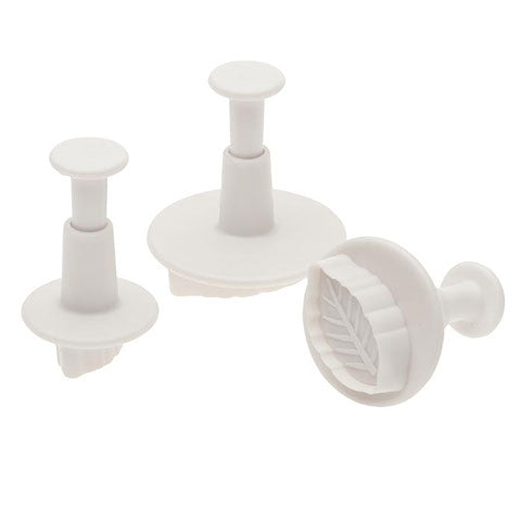 Rose Leaf Plunger Cutter - Set of Three