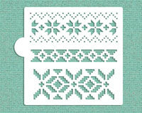 Fair Isle Cookie Stencil