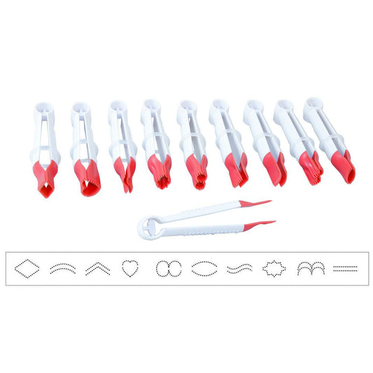 FD Fondant Crimper Set Large 10 pc