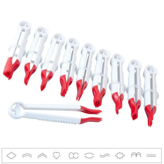 FD Fondant Crimper Set Small 10 pc