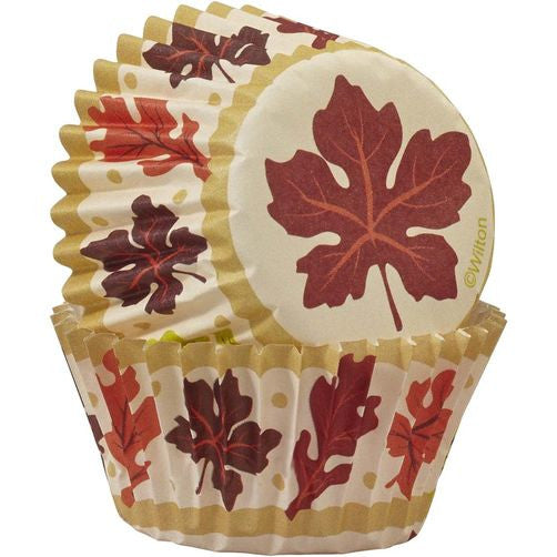 Fall Leaves Mini Baking Cup