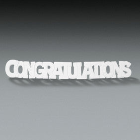 Gum Paste Congratulations