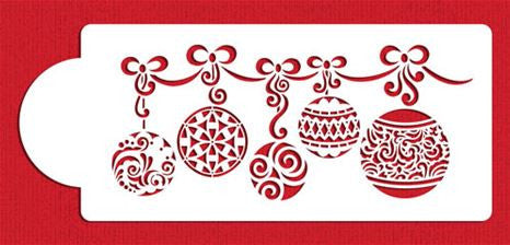 Christmas Ball Swag Stencil