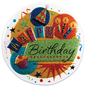 Happy Birthday Glitter Pop Top