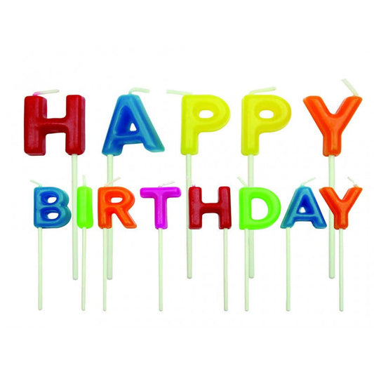Happy Birthday Bright Candles Set