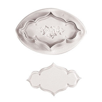 Rose Plaque Plunger Cutter 2pc