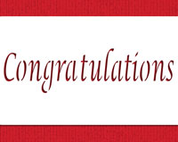 Congratulations Cake Stencil