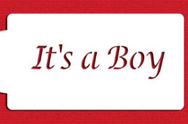 It's a Boy Cake Stencil