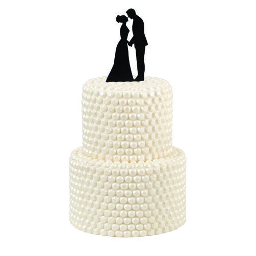 Silhouette Couple Cake Pick