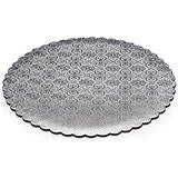 Scalloped Edge Cake Circles - Silver