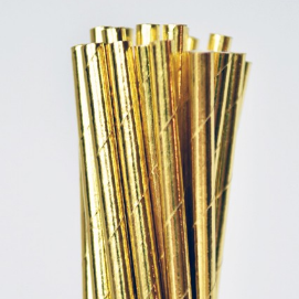 Solid Gold Straws