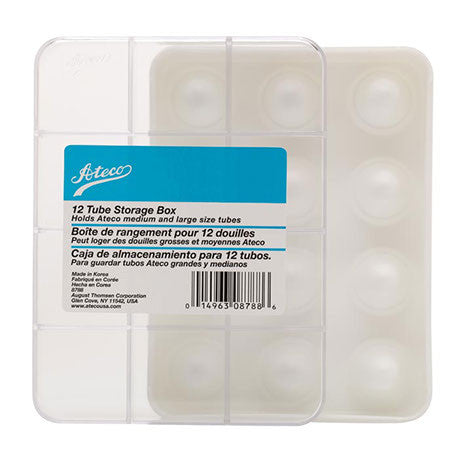 Tube Storage Box with 12 Large Compartments