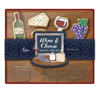 Wine & Cheese Cookie Cutter Set