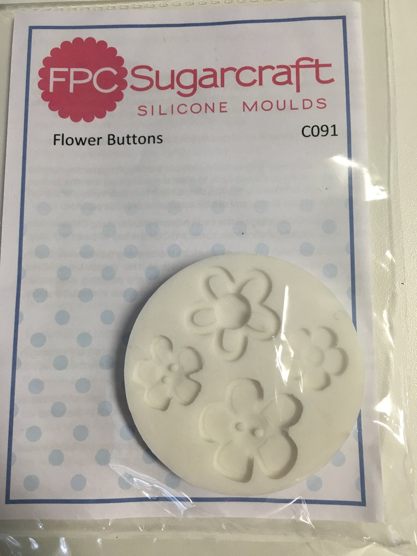 Flower Buttons Silicone Mold