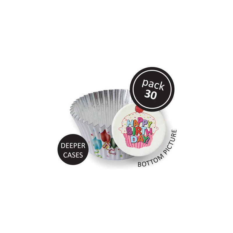 Balloons Foil Baking Cups