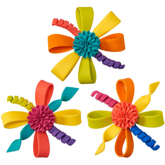 Multi-Colored Burst Assortment Gum Paste Layon