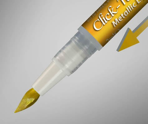 Metallic Light Gold Click Twist Edible Paint Pen