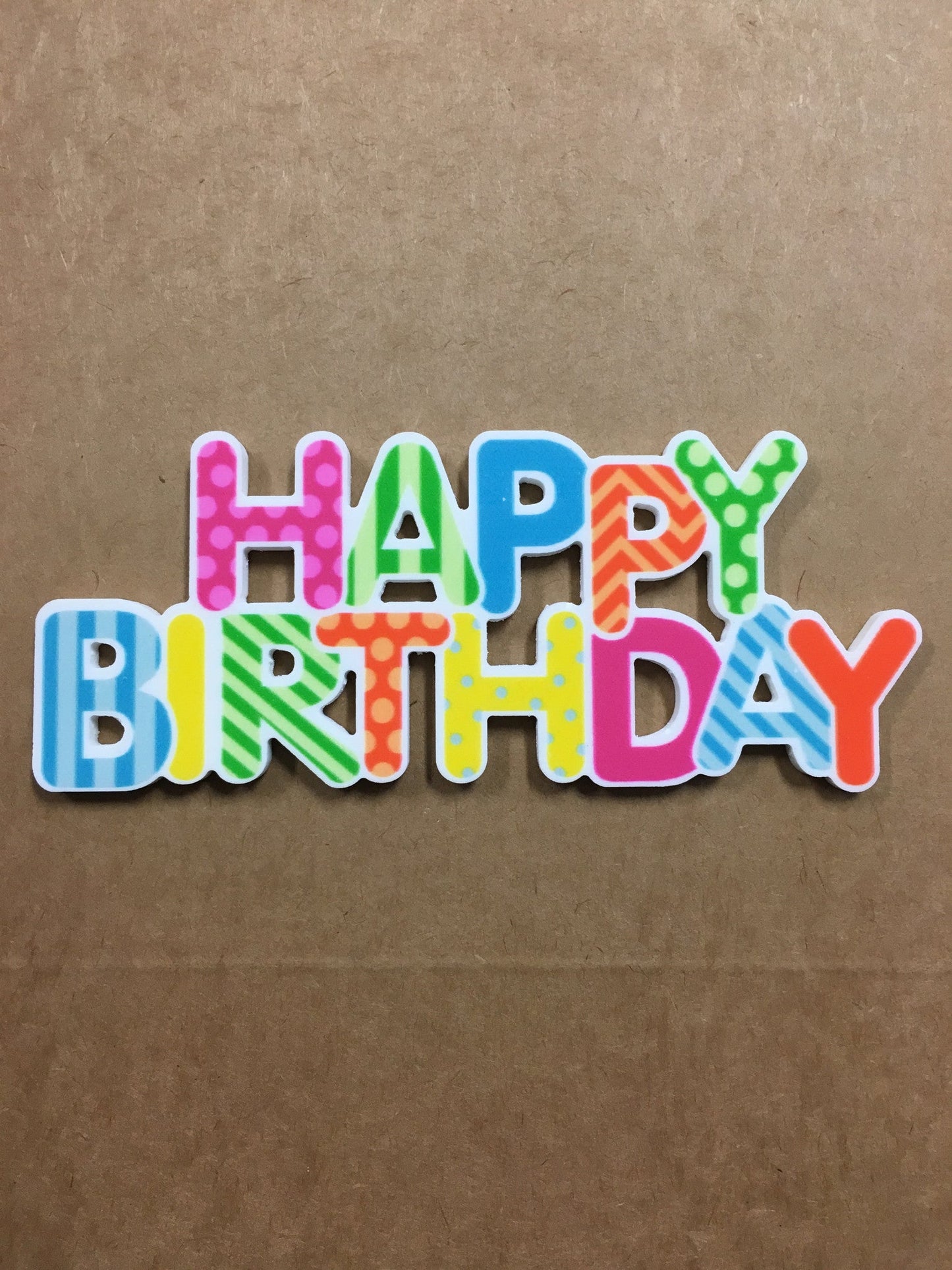 Gum Paste Happy Birthday