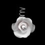 Tea Rose with Wire White Small