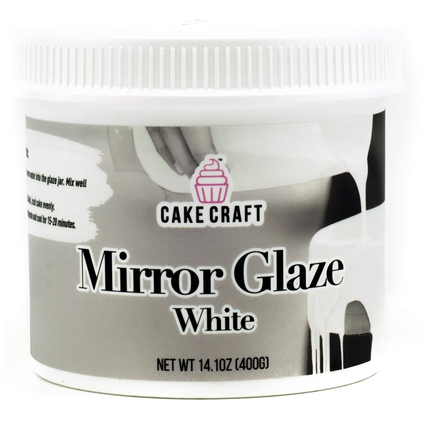 Cake Craft White Mirror Glaze 14.10 Ounces