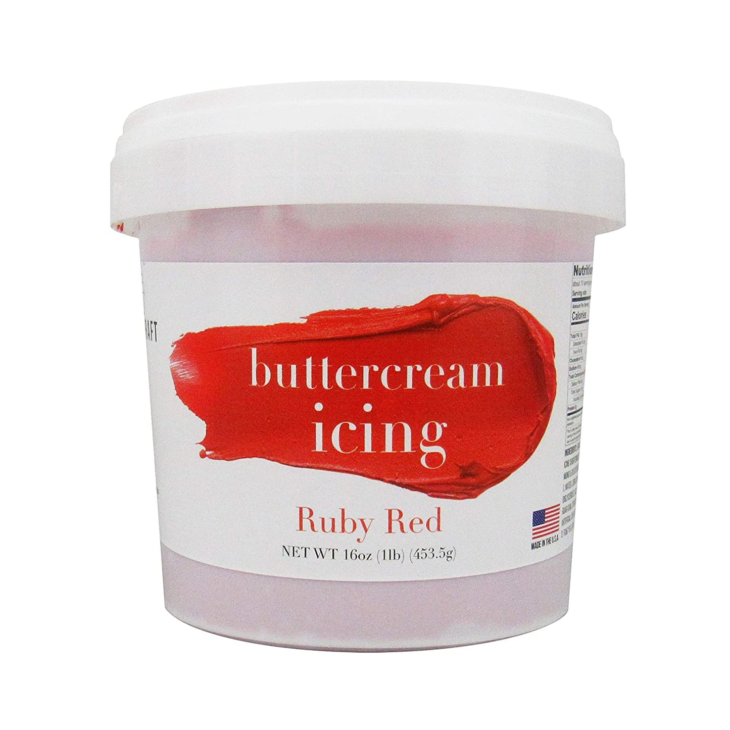 Cake Craft Whipped Buttercream Icing Ruby Red 16 Ounces