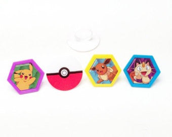 Pokémon I Choose You Cupcake Rings