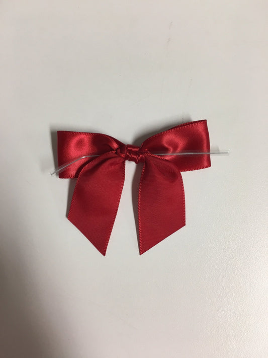 Red Twist Tie Bows
