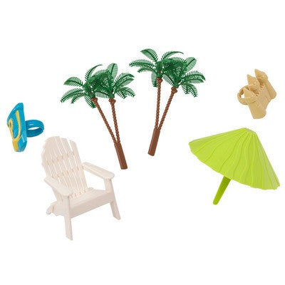 Beach Chair and Umbrella Decoset