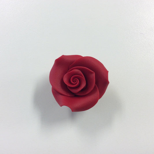 Red Fondant Rose- Small