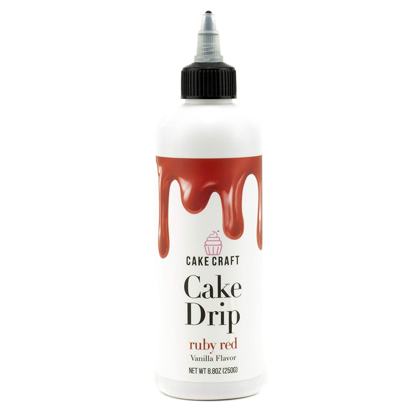 Cake Craft Ruby Red Cake Drip (Vanilla Flavor) 8.8 Ounces