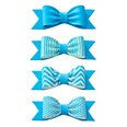 Gum Paste Bow - Printed and Solid Pastel Blue