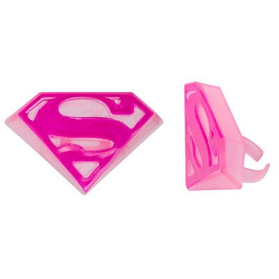 Super Girl Cupcake Rings
