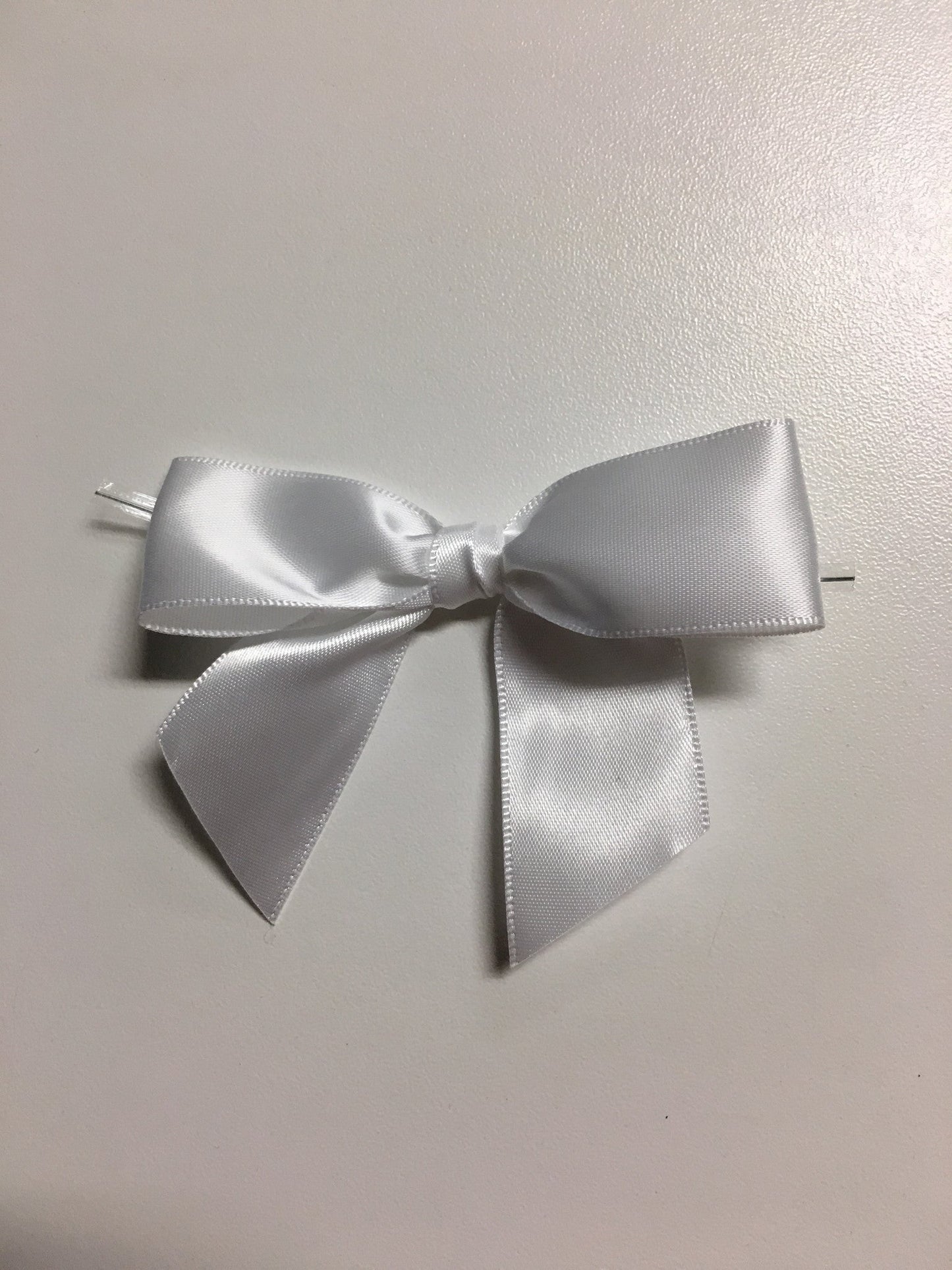 White Twist Tie Bows