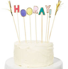 Meri Meri Hooray Cake Topper