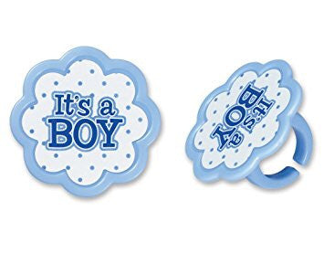 It's a Boy Cupcake Rings
